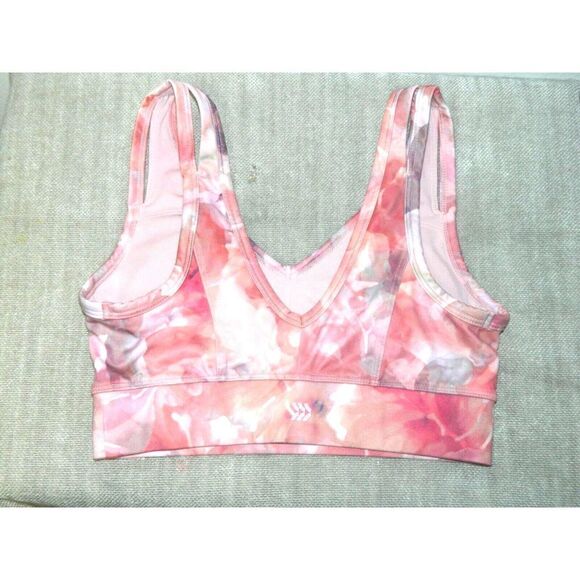 All In Motion Target Sports Bra Size X-Small Pink Watercolor Design‎ - Picture 4 of 5